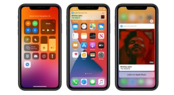 苹果最新的iOS 14.2 Beta为Shazam添加了内置控件