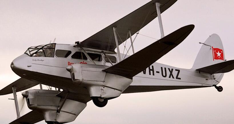 1944 de Havilland Dragon Rapide是当今天空中的一架原始飞机