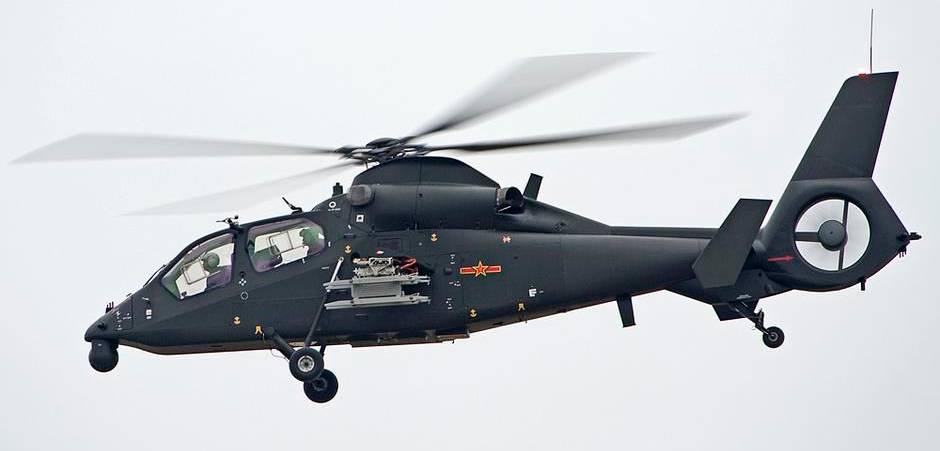 
武直-10武装直升机服役于中国陆军航空兵未出口(图)
