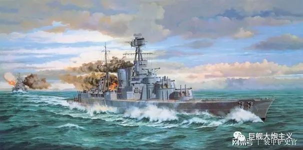 日本舰队火力集中射击旗舰“太子”号和“曙光”