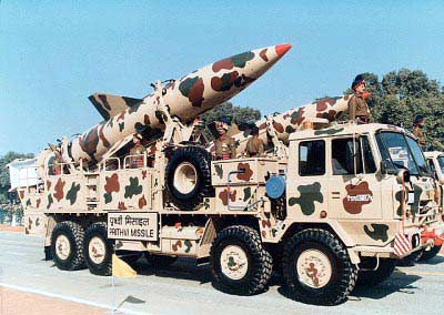 

印度成功试射“大地-2”地对地导弹射程350公里
