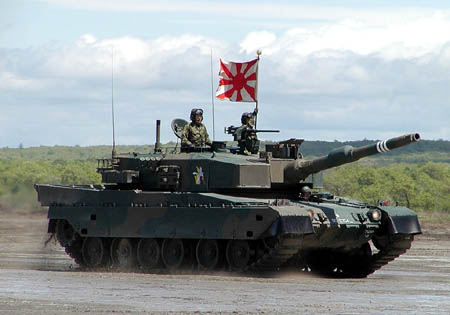 
日本90式主战坦克日本74式坦克(图)
