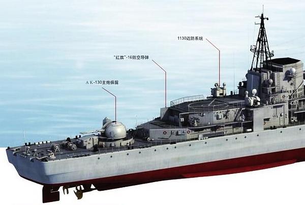 
051型导弹驱逐舰济南舰加装直升机和甲板起降(组图)
