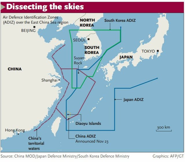 
韩国国防部发布韩国防空识别区扩大方案涉及争议岛屿苏岩礁236公里