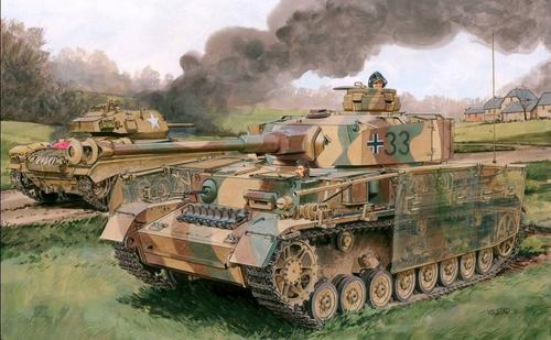 
“黑豹”伏击“谢尔曼”坦克对决就是其中之一